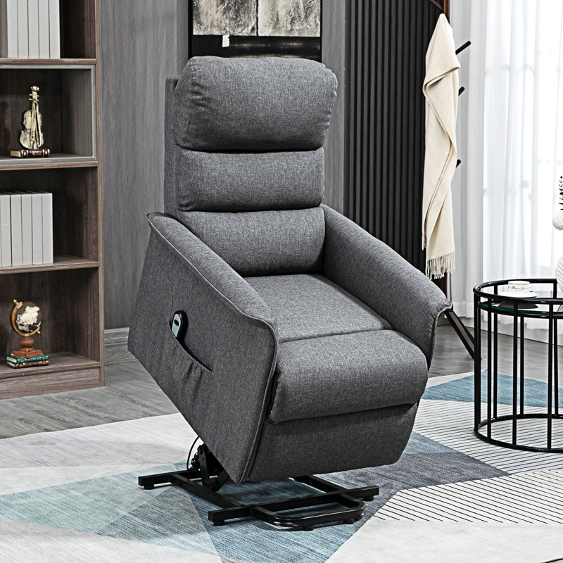 Fauteuil inclinable électrique, Polyester gris