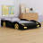 Race Car-Shaped Platform Bed With Wheels And Storage-45697550-45697544