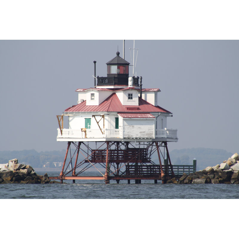 Thomas Point Lighthouse - Wrapped Canvas Print, 20cm H x 30cm W x 3.8cm D