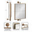 Dunnell Rectangle Pivot Bathroom Wall Mirror-87680051-87680049