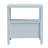 Clive 2 Drawer Nightstand 22"W With Shelf And Cane Doors, Blue-2085749266