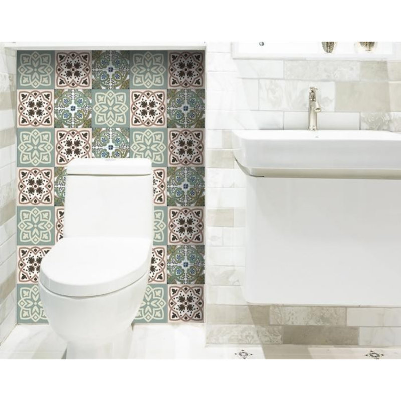 Carreau de mosaïque auto-adhésif en vinyle 7 po x 7 po