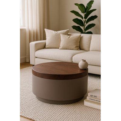 Table d'appoint ronde en bois