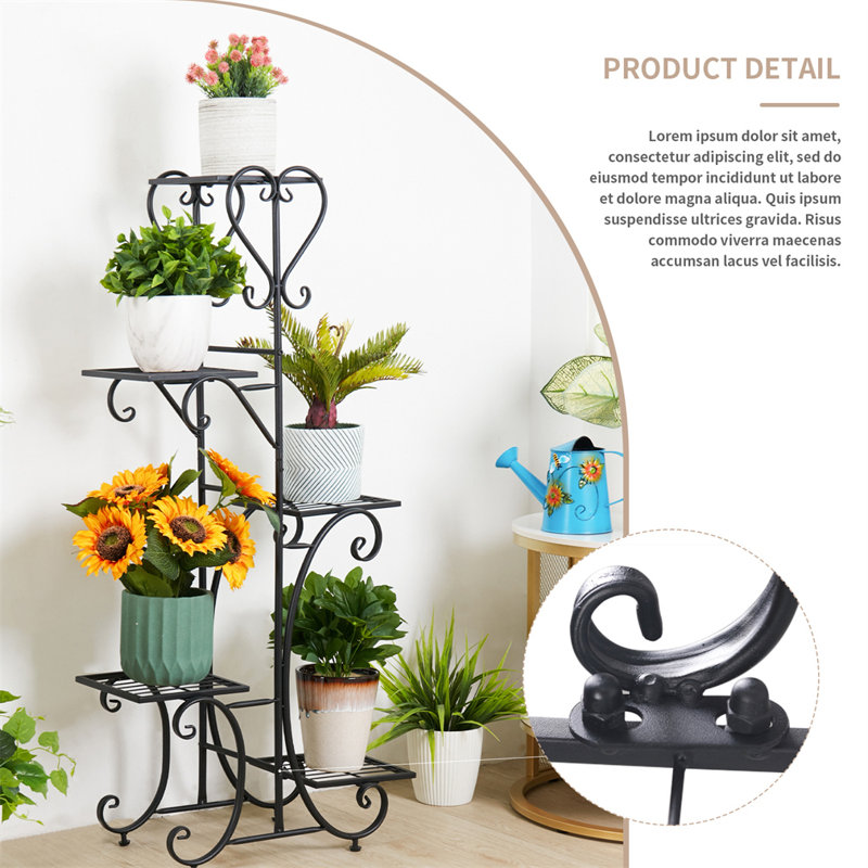 Secrist Solid Wood Plant Stand 5 Tier