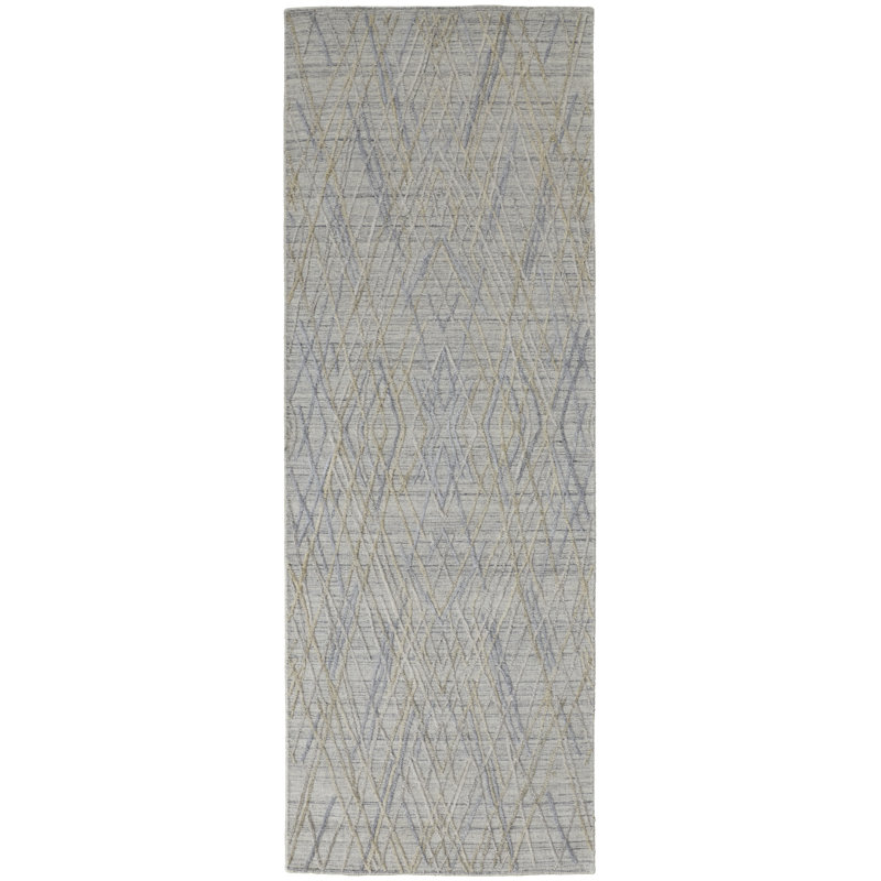 Performance Viscose Abstract Indoor Rug, Runner 2'9" x 8'