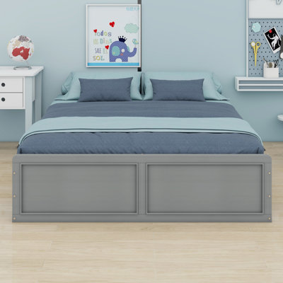 Wood Platform Bed Frame With Drawers