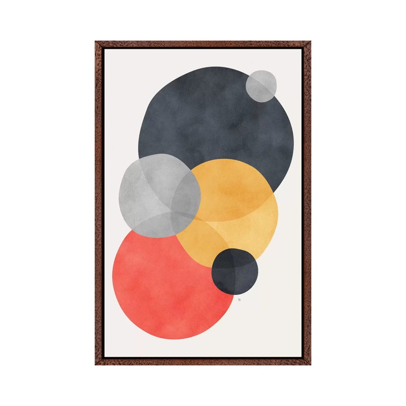 Sphera 1 Piece Wall Art on Canvas, 152.5 cm H x 101.5 cm W, Classic Brown Wood Framed