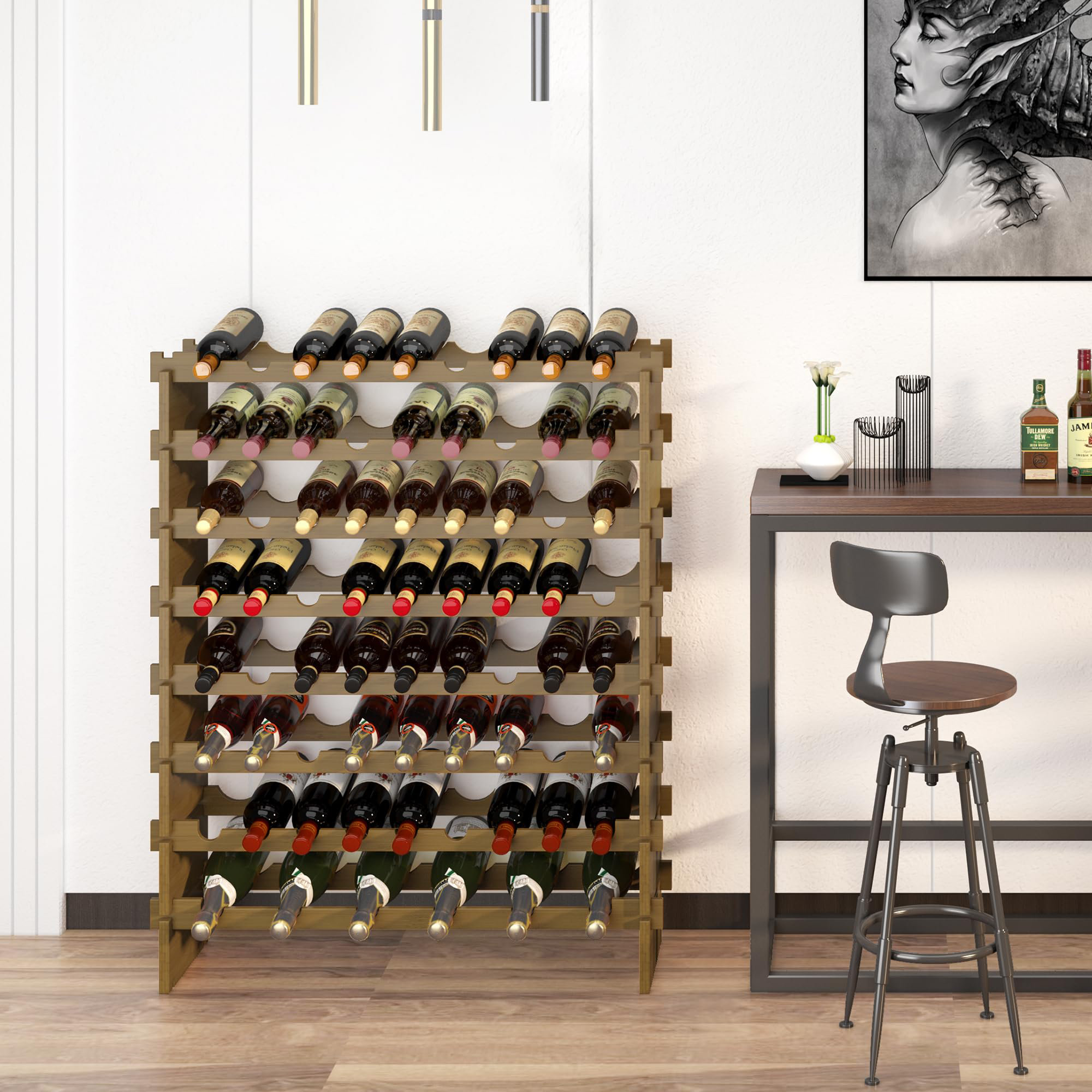 Support Bouteille De Vin Stainless Steel Wine Rack Wine Holder 1/2