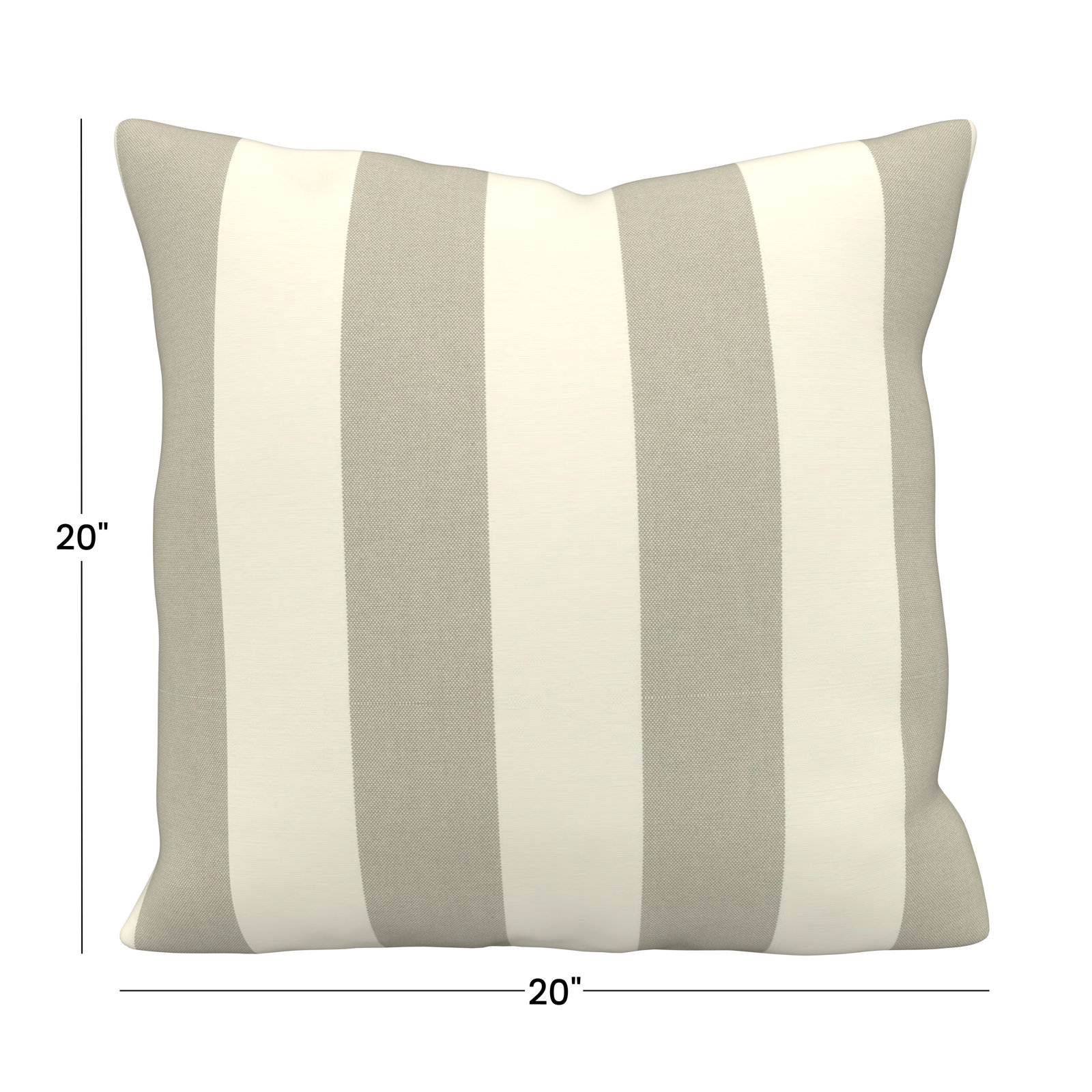 Amala 20" x 3" Sunbrella® Throw Pillow, Solana Seagull