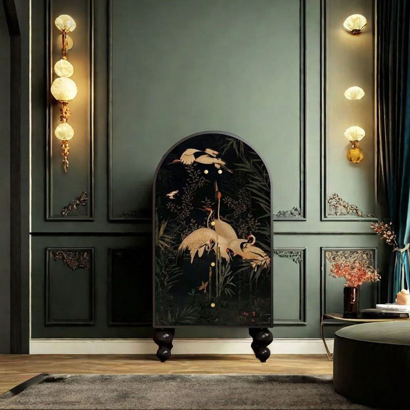 Commode décorative à imprimé animalier
