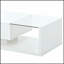 Table basse haut de gamme en bois massif avec tablette de rangement et plateau de table ouvert, durable et élégant pour la vie moderne
