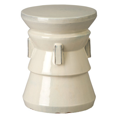 Tabouret de jardin rond en céramique 18 po H