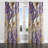 Purple and White Minimalism Violets - Traditional Blackout Grommet Curtain - 1 Panel-612941335