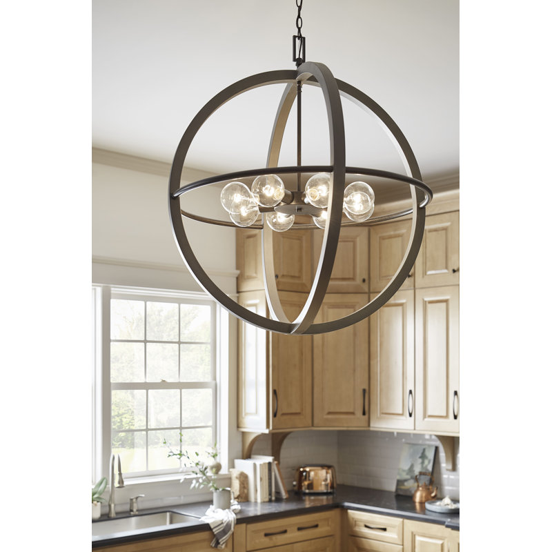 Bodie 8 - Light Unique Globe Chandelier