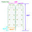 Ensemble de 2 treillis de jardin en métal antirouille 71 po x 19,7 po, support pour plantes d'extérieur, installation facile, structure, pour lierre, rose, raisin, haricots 71 po x 19,7 po, à assembler, matériau solide, jasmin