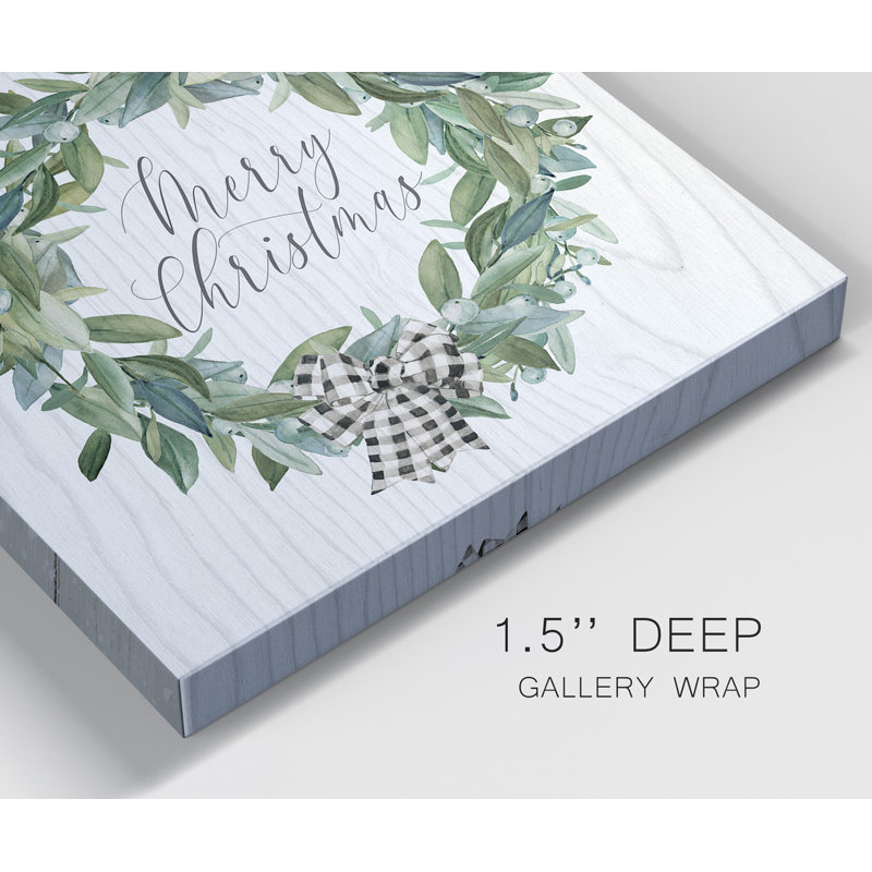 Snowberry Wreath - Ensemble de 2 reproductions d'art sur toiles tendues, H 32 po x l 64 po x P 1 po