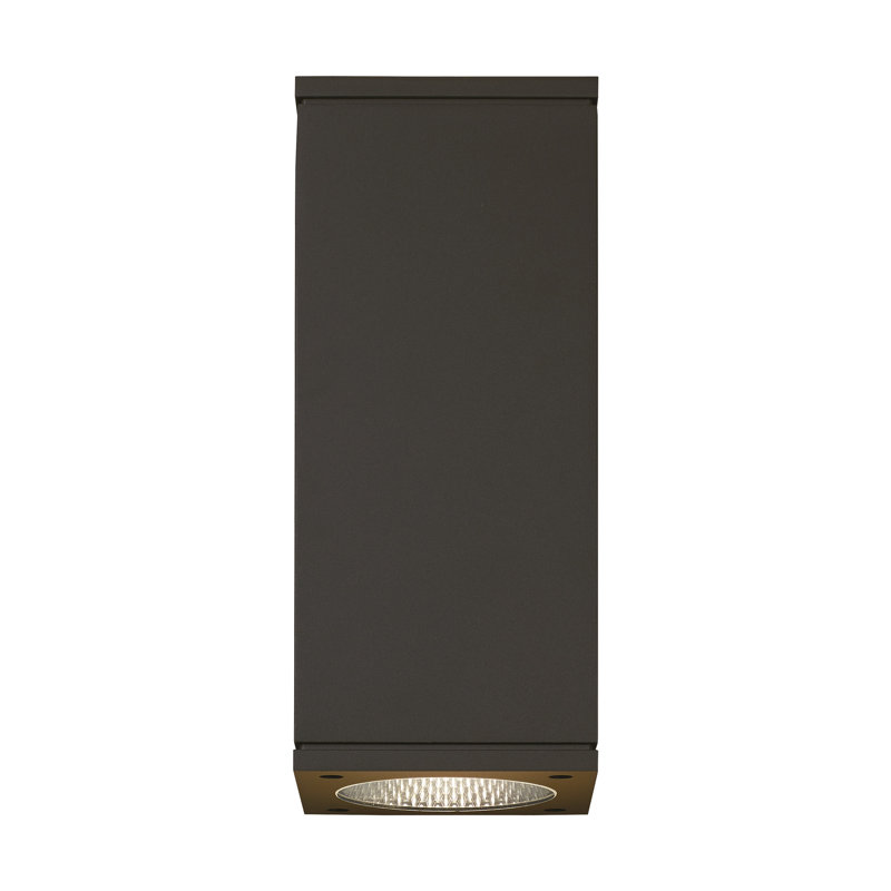 Tegel Outdoor Flush Mount, 29.2, 12" H x 5" W x 5.6" D, Bronze