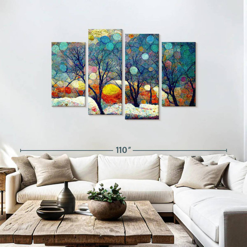 Alvord Abstract Winter Tree Colors