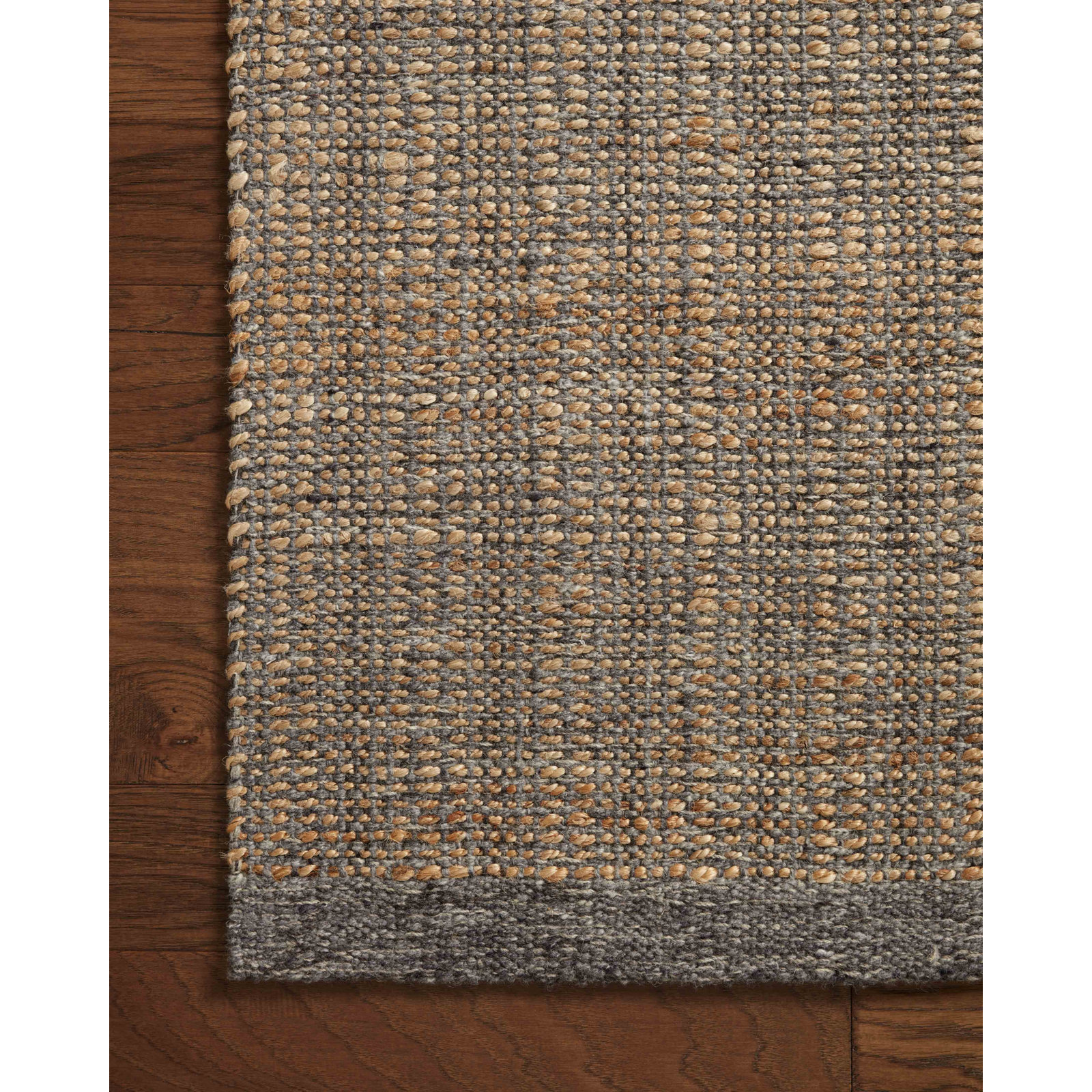 Jean Stoffer x Loloi Cornwall Charcoal / Natural Area Rug, Runner 2'6" x 7'6"