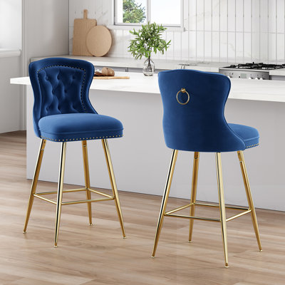 Tufted Height Bar Stools Set Of 2