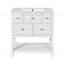 Ensemble de meuble-lavabo simple autoportant avec 5 tiroirs-1646654799