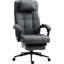 Chaise de bureau rembourrée, chaise de travail pivotante à hauteur réglable et repose-pieds rétractable, chaise de bureau contemporaine
