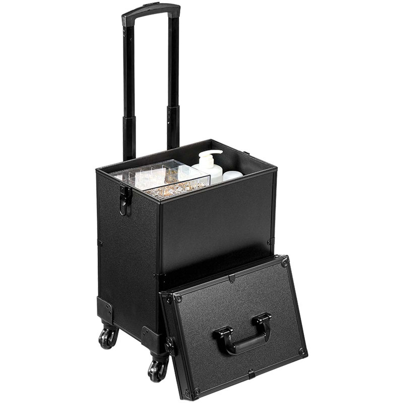 Trousse à maquillage professionnelle en aluminium 5 en 1 VEVOR