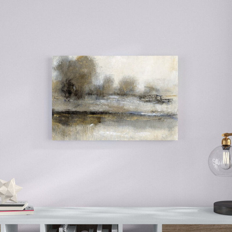 Paysage doré II, H 20 po x l 30 po