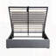 Lit plateforme tapissier avec système de rangement hydraulique-1502962529