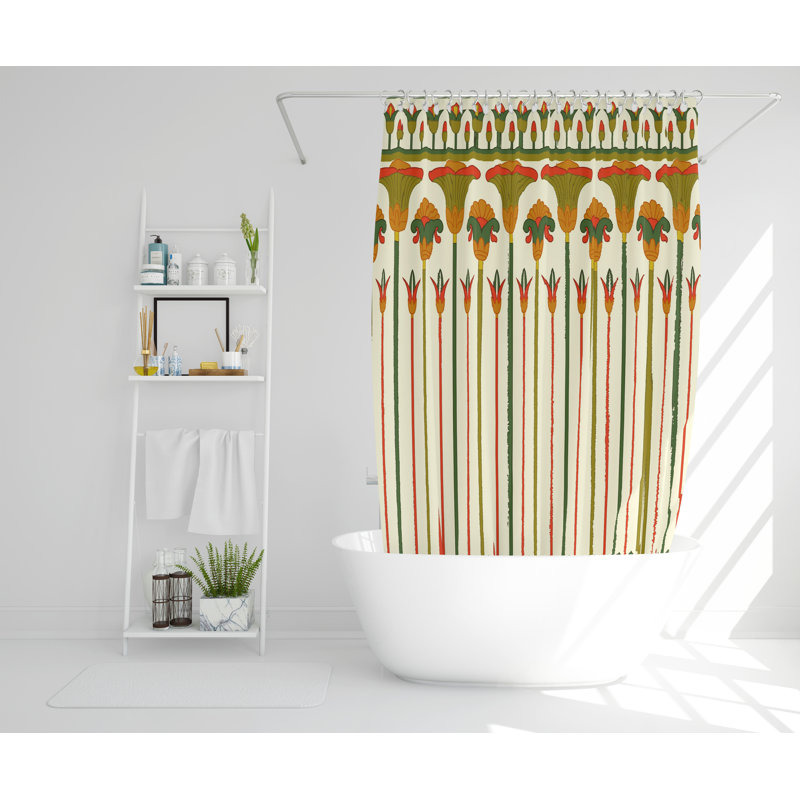 Roulf Polyester Shower Curtain, 177cm H x 177cm W