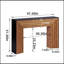 Console 47 po en bois moderne, table de vestibule, canapé - Design rustique et contemporain, durable et peu encombrant