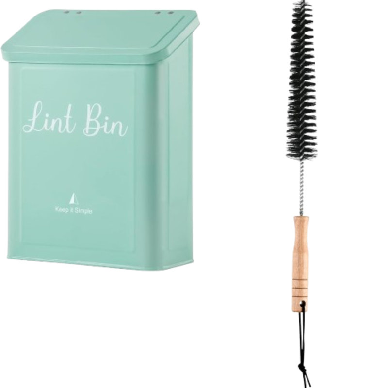 Bac à charnières magnétique en métal pour salle de lavage Tiffany - bleu