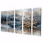 Gold Christmas Snowflakes I - Ensemble de décorations murales de Noël-651588380