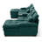 130" U-shaped Sofa with Console,Cupholders,6-seat Upholstered primary living space Furniture,Sleeper Couch Set with Chaise for Living Room,Apartment-856332067