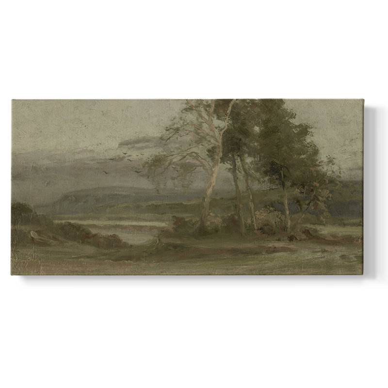Série paysage - DCCCLIV- Toile tendue avec châssis - Prêt à accrocher, H 16 po x l 32 po