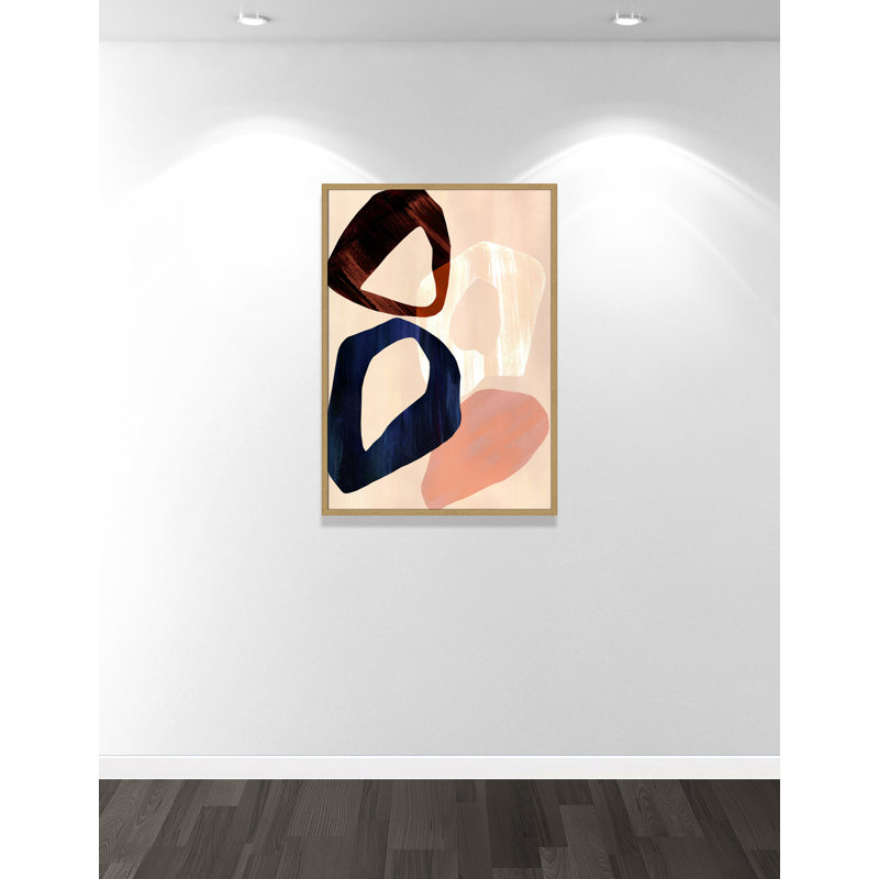 Loop III Print par Violets Print House, Grain de bois naturel, L 29,5 po x H 41,5 po, Impression encadrée
