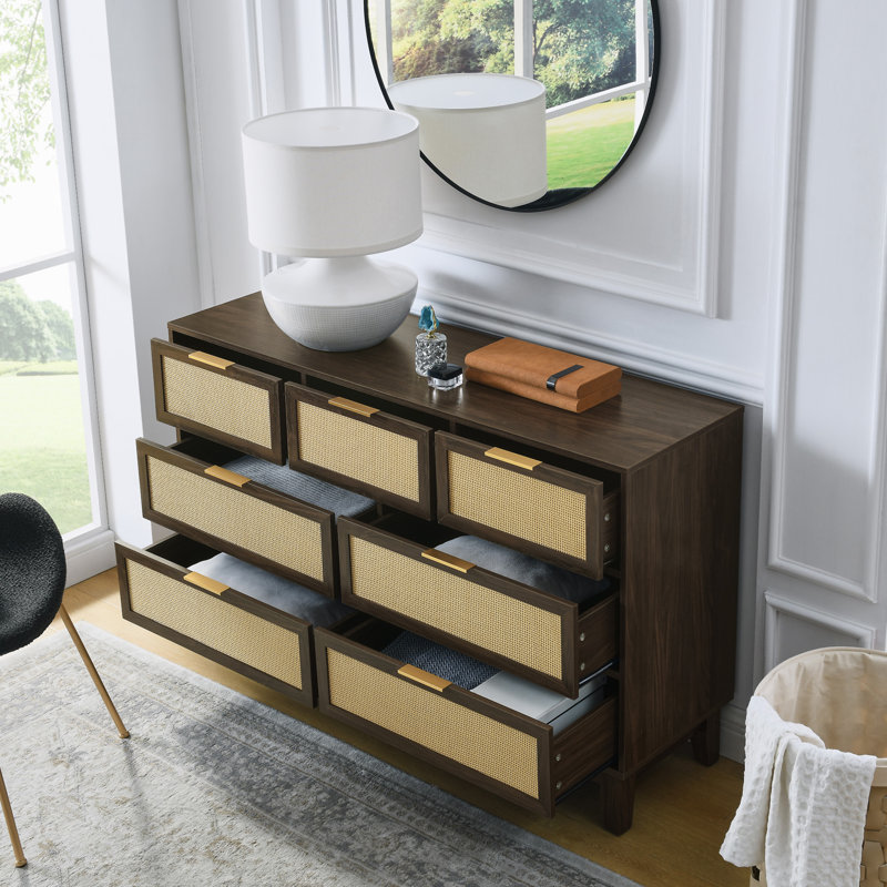 Commode 7 tiroirs, Noyer
