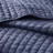 Navy King/ King Bedding - Reversible Quilt With Microfiber And Cotton Filled Basic Filling