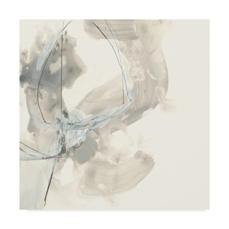 « divination i », reproduction de peinture à l’aquarelle sur toile tendue, H 35 po x l 35 po x P 2 po