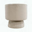 Fauteuil demi-tonneau pivotant en velours taupe-965578147