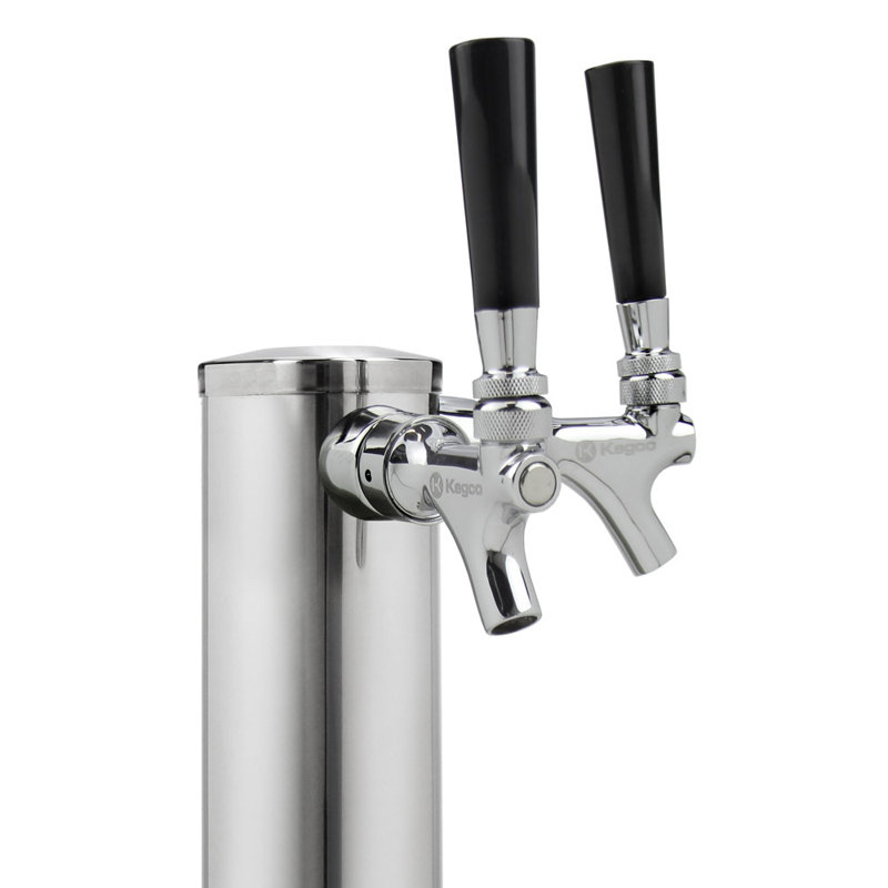 Kegco Stainless Steel Dual Tap Conversion Kit with