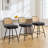 Upholstered Swivel Counter Stool With Rattan Backrest-106484844-106484845