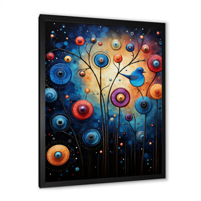 Symphonie animée bleue - Art mural
