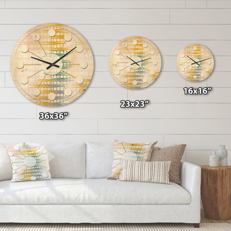 Solid Wood Wall Clock, Extra Large