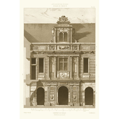 French Architecture I by Eugene Rouyer - Wrapped Canvas Print