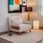 Canapé-lit à une place Trio Beige Modern-224624943