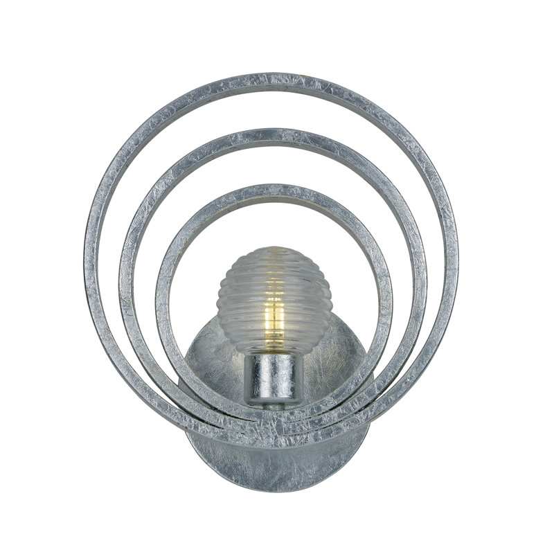 Frequency 1 - Light Armed Sconce, Silver Leaf