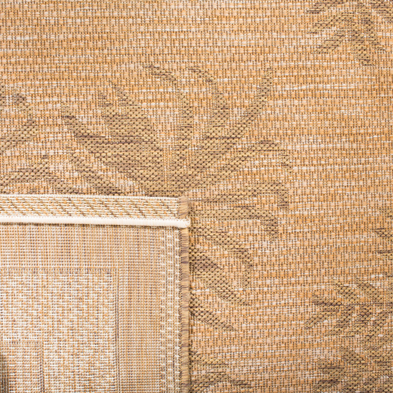 Tapis d'intérieur / extérieur à motif floral Lueck, Rectangle 5 pi 3 po x 7 pi 7 po