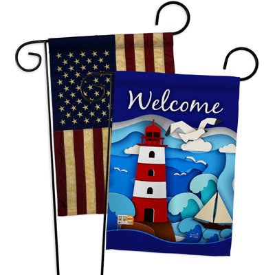 Double Sided 18.5'' H x 13'' W Polyester Garden Flag