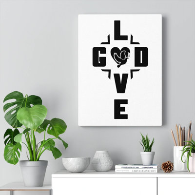 Love God - Wrapped Canvas Print